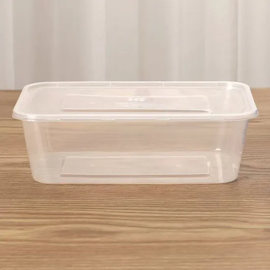 Caixa de frango grelhado de plástico PP descartável pode segurar, recipiente para viagem para micro-ondas